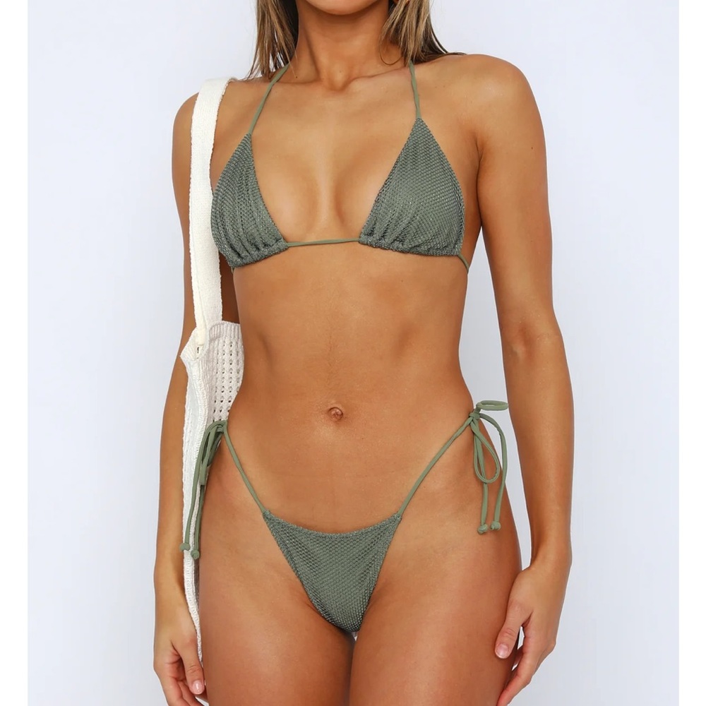 NWT White Fox Lahaina Bikini Set - Khaki